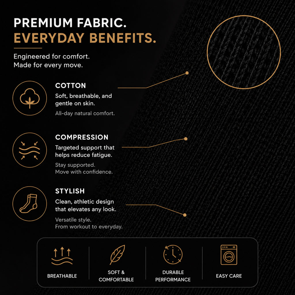 DQ FITNESS ON Crew Athletic Socks