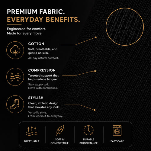 DQ FITNESS ON Crew Athletic Socks