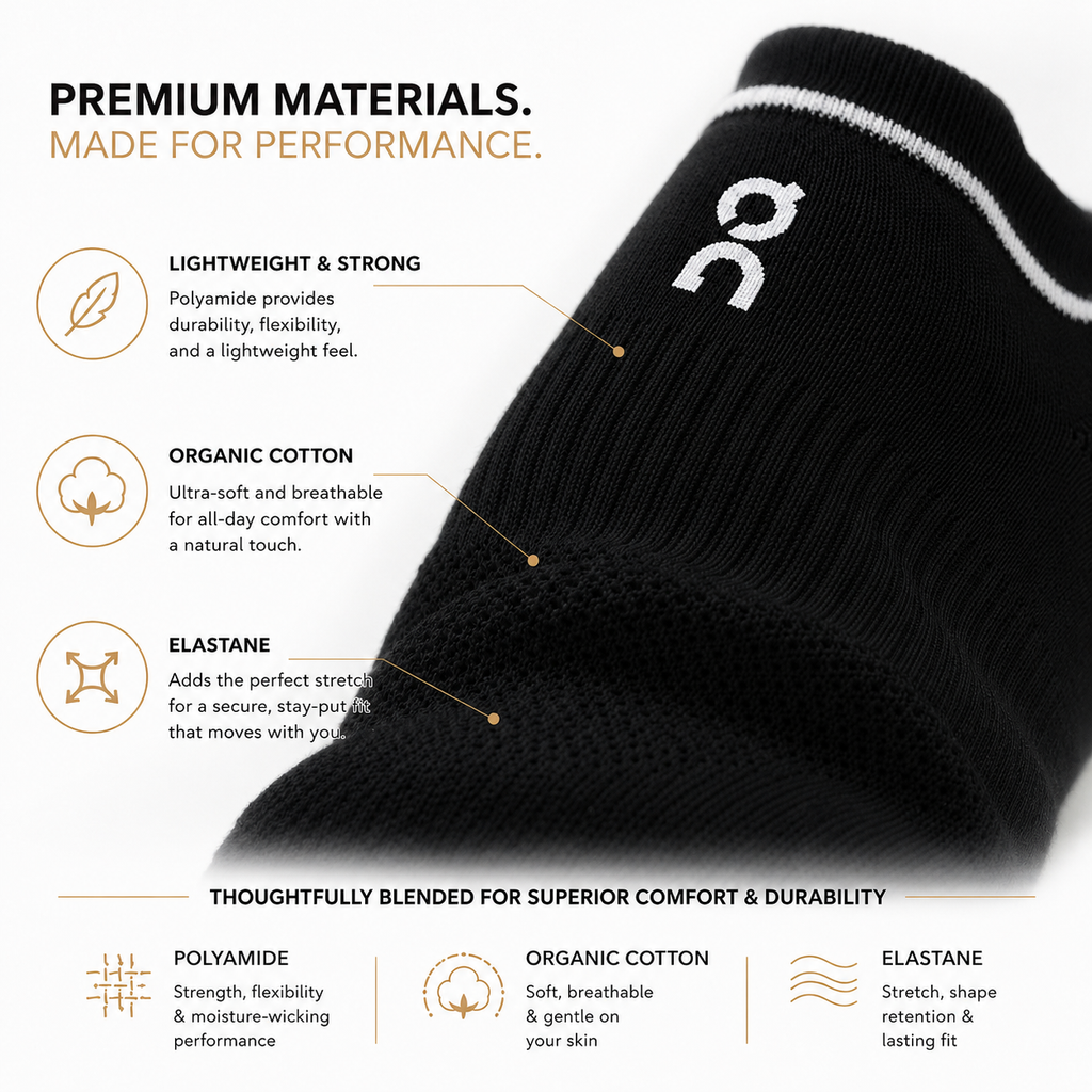 DQ FITNESS ON Low Cut Sock
