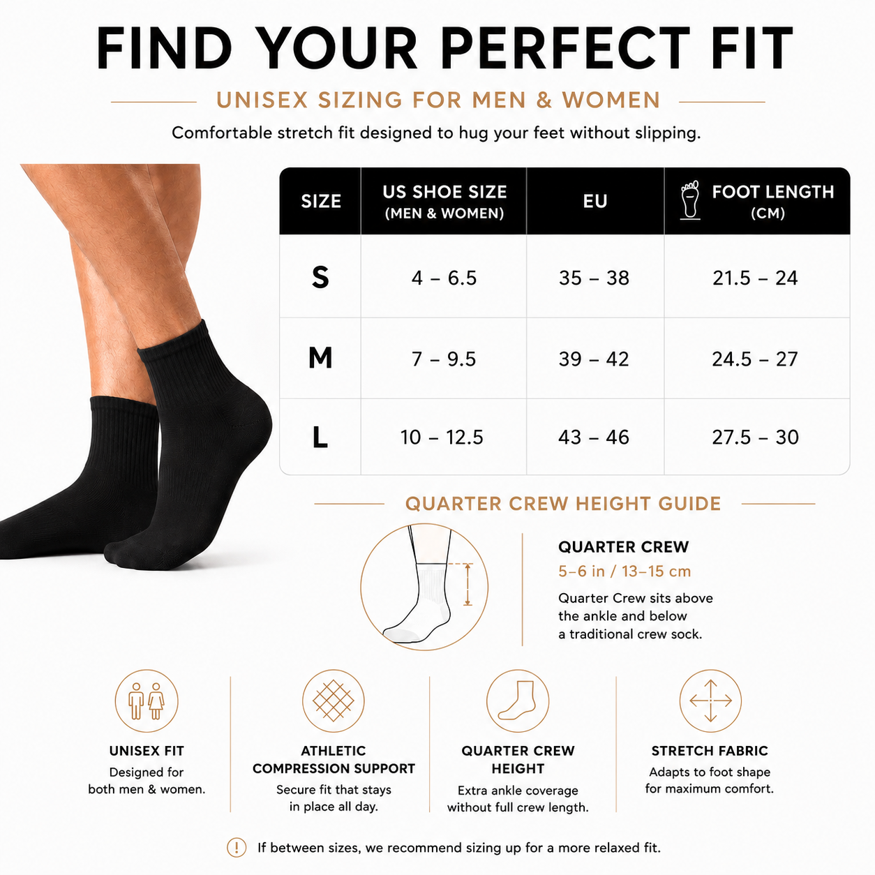DQ FITNESS ON Crew Athletic Socks