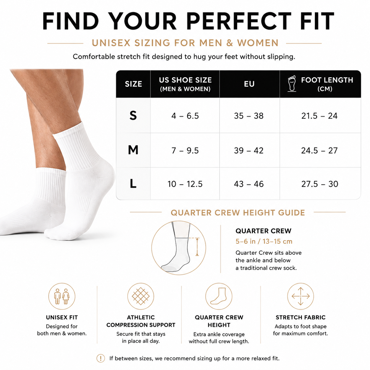 DQ FITNESS ON Crew Athletic Socks